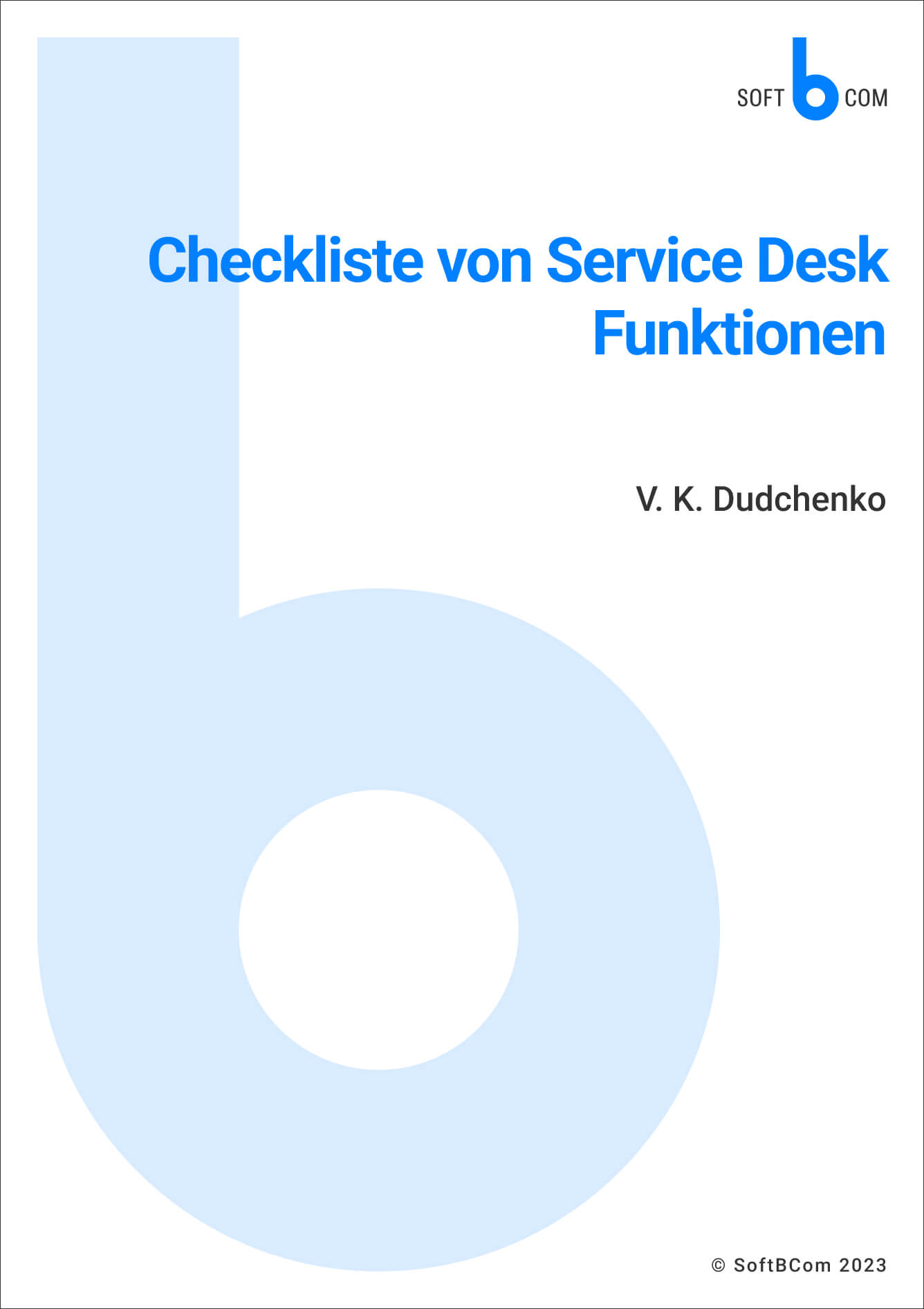 Checkliste von Service Desk Funktionen